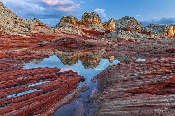 Coyote Buttes White Pockets During Sunset