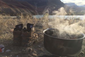 Backpacking Stove and Shoes