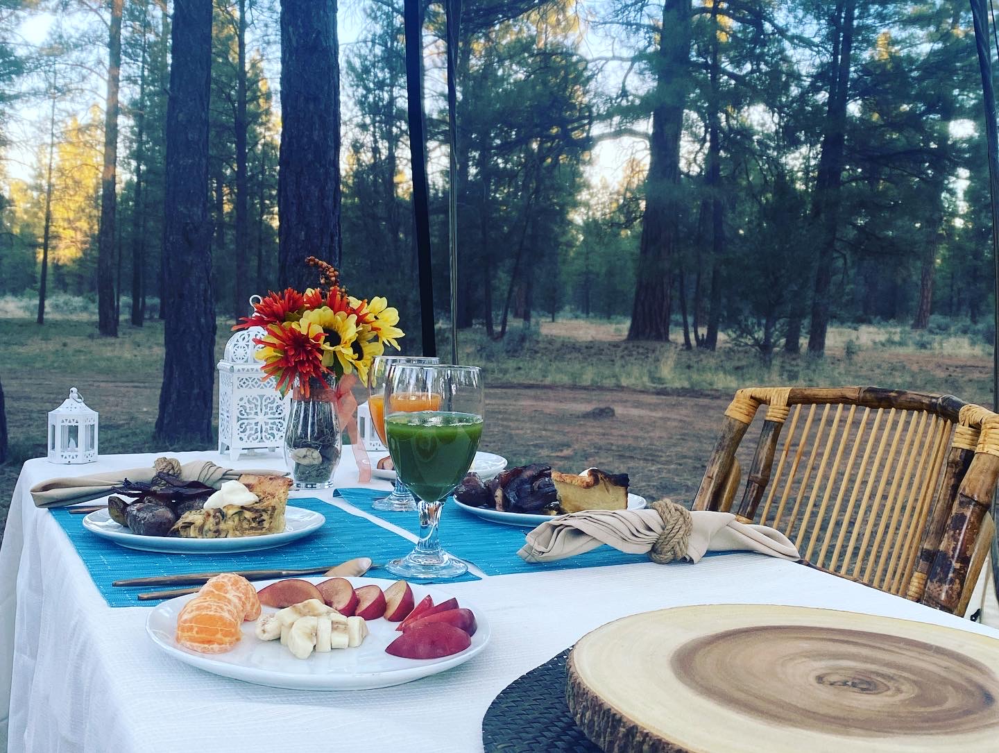 food in table prepared by a private chef